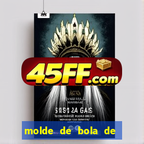 molde de bola de futebol para imprimir